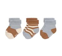 LÄSSIG Juego de 3 calcetines para niños/ Azul/caramelo Talla 12-14
