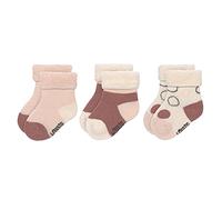 LÄSSIG Juego de 3 calcetines para niños/ Blanco hueso/ rosa empolvado Talla 12-14