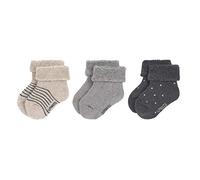 LÄSSIG Juego de 3 calcetines para niños/ Gris Talla 15-18