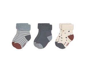 LÄSSIG Juego de 3 calcetines para niños/ Tiny Farmer azul Talla 15-18