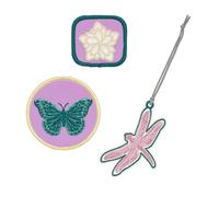 LÄSSIG Juego de colgantes y parches (3 piezas) con cierre a presión/School Patches Set Dragonfly