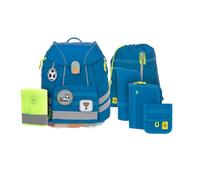 LÄSSIG Juego de mochilas escolares de 7 piezas para niños/ School Set Flexy Unique, blue