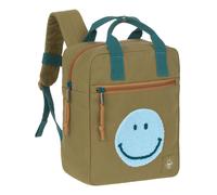 LÄSSIG Mochila de guardería con correa para el pecho, bolsa para niños, impermeable, mochila pequeña, verde, talla única, moderno