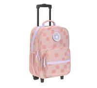 LÄSSIG Maleta Infantil con Ruedas Maleta de Viaje con asa telescópica y Ruedas para niños Equipaje de Mano/Trolley Pattern Party Rose