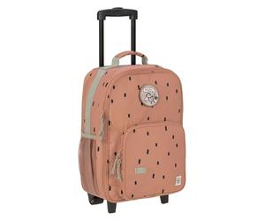 LÄSSIG Maleta Trolley Infantil Maleta de Viaje con Barra telescópica y Ruedas para niños Equipaje de Mano/Trolley Happy Prints Caramel