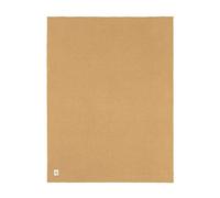 LÄSSIG manta de punto para bebé manta de peluche manta para bebé de punto 100% algodón orgánico GOTS/Knitted Blanket Nubs camel