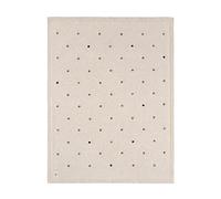 LÄSSIG manta de punto para bebé manta de peluche manta para bebé de punto 100% algodón orgánico GOTS/Knitted Blanket Dots Nature