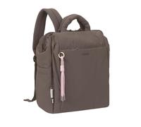 LÄSSIG mochila cambiador Minoa de 20 l con accesorios para el cambio y compartimento para portátil, marrón
