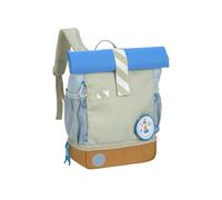LÄSSIG Mochila de Kindergarten Mochila de niños Rolltop con Correa para el Pecho y Resistencia al Agua, 11 litros/Mini Rolltop Backpack Sunny Explorer Green/Blue