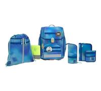 Lässig mochila escolar School Set Boxy Unique Gradient Green/Blue azul