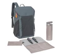 Lässig mochila cambiador para bebés con cambiador, fijación para cochecito y portabiberón/GRE Slender Up Backpack Reflective anthracite
