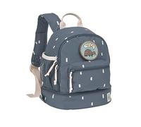 LÄSSIG Mochila Infantil con Correa para el Pecho Mochila de jardín de Infancia 27 cm, 4,5 litros Arriba, 1,5 litros Abajo, 3 años/Mini Backpack Happy Prints Midnight Blue