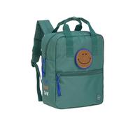 LÄSSIG mochila infantil con correa para el pecho Mochila de jardín de infancia 27 cm, 7 litros, 3 años/Mini Square Backpack dark green