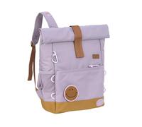 LÄSSIG Mochila Infantil con Correa para el Pecho Mochila de Ocio Repelente al Agua, 12 litros/Medium Rolltop Backpack Lilac