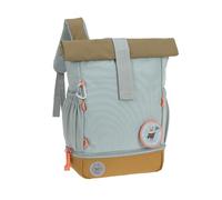 LÄSSIG Mochila infantil Rolltop con correa de pecho repelente al agua, 11 litros/ Mini Rolltop Backpack Nature azul claro