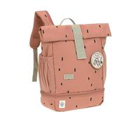 LÄSSIG Mochila infantil Rolltop con correa de pecho repelente al agua, 11 litros/ Mini Rolltop Backpack Happy Prints caramelo