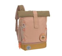 LÄSSIG Mochila infantil Rolltop con correa de pecho repelente al agua, 11 litros/ Mini Rolltop Backpack Nature avellana
