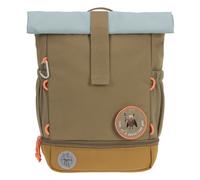 LÄSSIG Mochila infantil Rolltop con correa de pecho repelente al agua, 11 litros/ Mini Rolltop Backpack Nature oliva