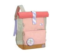 LÄSSIG Mochila para niños con Correa para el Pecho Mochila de Ocio Resistente al Agua, 12 litros/Medium Rolltop Backpack Sunny Explorer Green/Blue