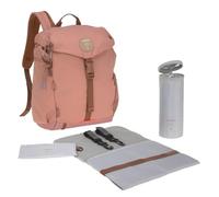 LÄSSIG Mochila para pañales con cambiador, fijación para cochecito, calentador de biberones, impermeable, sostenible, para exteriores, óxido.