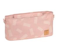 LÄSSIG Organizador para cochecito de bebé Bolsa para cochecito de bebé in ccesorio para cochecito/Casual Buggy Organizer Soft Stripes rose