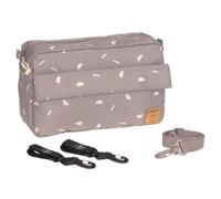 LÄSSIG Organizador para cochecito de bebé bolso bandolera bolso para cochecito incl. enganche para cochecito/Casual Buggy Organizer Bag Blocks taupe