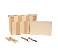 LÄSSIG Organizador para cochecito de bebé Organizador para bolso incl. enganche para cochecito y bandolera/Casual MIX Multi Bag beige/camel