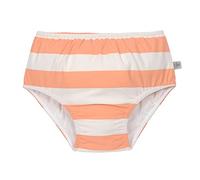 LÄSSIG Pañal de natación para bebé y niño pequeño, con pañal con pañal con protección UV, Bloque de Rayas Milky/Peach 7-12 Meses
