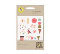 LÄSSIG Pegatinas textiles de una sola colocación/pegatinas Rub On, Happy, normal, Casual