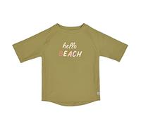LÄSSIG Rashguard - Camiseta de natación para bebé, Manga Corta, protección UV, Manga Corta, Hello Beach Moss, 13-18 Monate
