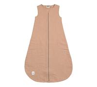 LÄSSIG Saco de Dormir de Verano para Bebé sin Mangas Algodón Muselina Certificado GOTS/Muslin Baby Sleeping Bag GOTS maple, 86/92
