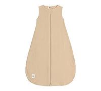 LÄSSIG Saco de dormir de verano para bebé sin mangas, muselina de algodón certificado GOTS unisex/Muslin Sleeping Bag palisandro, tamaño 74/80 7-12 meses