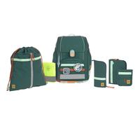LÄSSIG Juego de Mochilas Escolares de 7 Piezas para niños/School Set Boxy Unique Dark Green Ocean Edition