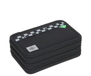 Lässig School Triple Pencil Case - Estuche (Unique Black)