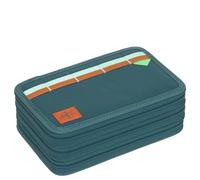 Lässig School Triple Pencil Case - Estuche (Unique Dark Green)