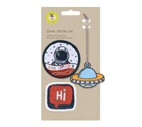 Lässig Set de etiquetas y parches para la escuela/School Patches Set, Space