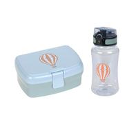 Lässig Fiambrera para niños con separador extraíble, sin BPA/Adventure Tipi, rosa