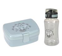 LÄSSIG Set de fiambrera y botella para beber - Set de almuerzo con fiambrera y botella para beber (460 ml)/About Friends Dino