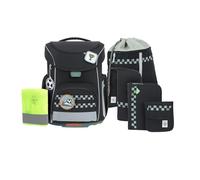 Lässig Set de Mochila Escolar de 7 Piezas para niños/School Set Slim Unique Black