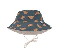 LÄSSIG Sombrero de Sol para bebé para niños, Sombrero de Playa, Sombrero de Verano, protección Solar, Gorro de bebé, Reversible, Transpirable, protección UV 80/Sombrero de protección Solar, Azul
