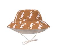 LÄSSIG Sombrero de Sol para bebé para niños, Sombrero de Playa, Sombrero de Verano, protección Solar, Gorro de bebé, Reversible, Transpirable, protección UV 80/Sun Protection Bucket Hat Seahorse