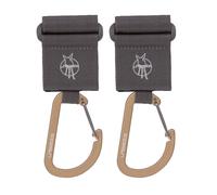 Lässig Stroller Hooks With Carabiner Anthracite