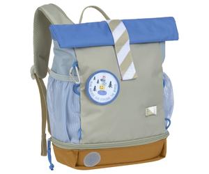 Lässig Sunny Explorer - Mochila infantil rolltop mini 32.5 cm (verde/azul)