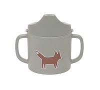 LÄSSIG Taza para sorber Vaso para niños con asa y tapa extraíble 150 ml/Sippy Cup PP/Cellulose Little Forest Fox