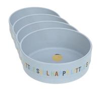 Lässig Tazón para niños Vajilla infantil sin BPA para lavavajillas y microondas/Bowl PP/Cellulose Happy Fruits Lemon (Paquete de 4)