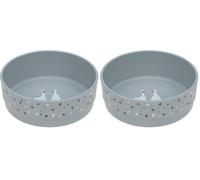 Lässig Tazón para niños Vajilla infantil sin BPA para lavavajillas y microondas/Bowl PP/Cellulose Tiny Farmer Goose (Paquete de 2)