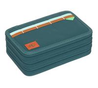 Lässig School Triple Pencil Case - Estuche (Unique Dark Green)