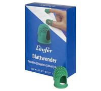 Läufer 77111 - Espátula para hojas (tamaño 1, diámetro de 12 mm, sin látex, con puntas de goma finas, caja de 10 unidades), color verde