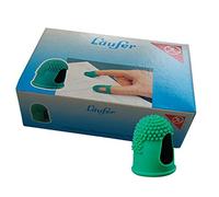 Läufer 77211 - Espátula para Hojas (tamaño 2, diámetro de 15 mm, sin látex, con Puntas de Goma Finas, Caja de 10 Unidades), Color Verde