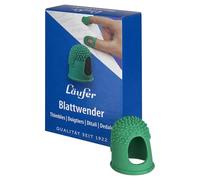 Läufer 77511 - Espátula para hojas (tamaño 5, diámetro de 22 mm, sin látex, con puntas de goma finas, caja de 10 unidades), color verde